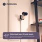 Motorola Nursery Pip1510 2-Camera Video Baby Monitor, 5' Screen, 2-Way Audio, 1000Ft Range, Split Screen Viewing, Remote Pan/Ti