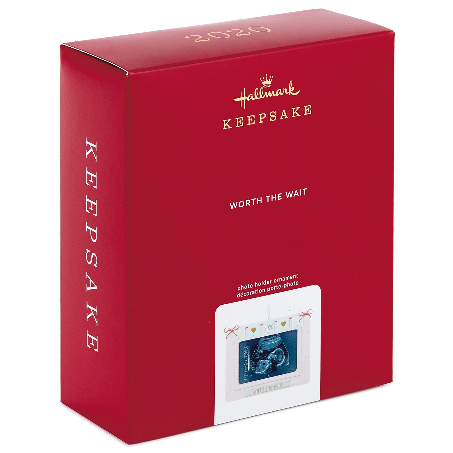 Hallmark Keepsake Christmas Ornament 2020 Year Dated Worth The Wait Baby Sonogram Porcelain Photo Frame