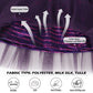 Henzworld Girls Purple Dress Kids Costume Dress Up For Girls Short Flutter Sleeve Tulle Dresses Halloween Cosplay Theme Party Ou