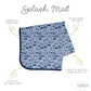 Bapronbaby Be Brave Police Patrol Splash Mat - Waterproof Catch-All For Under High Chairs, Floors, Tables, Playtime Or Arts & Cr