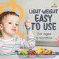Ari Mes - Divided Car Plate For Toddlers With Spoon And Fork - Fun, Bpa-Free, Shatter- Resistant, Lightweight, Picky Eaters Kids