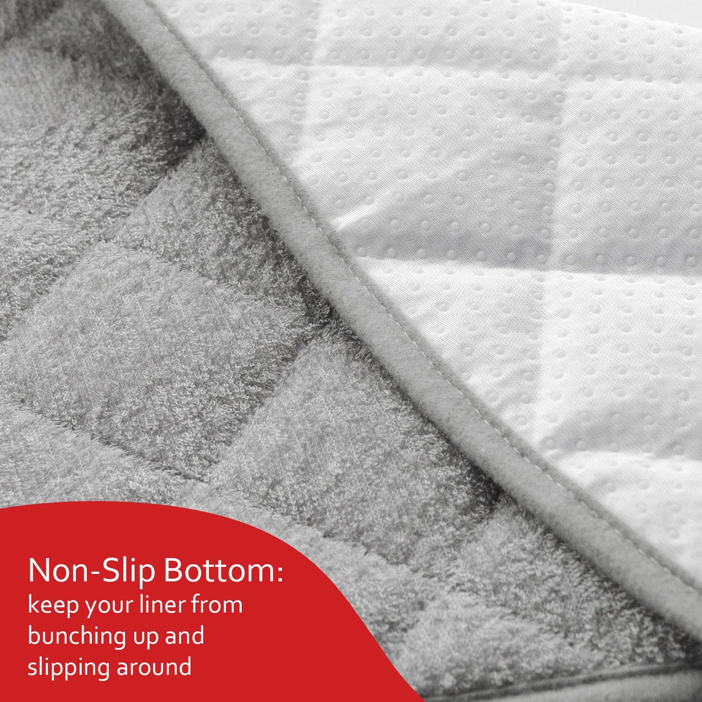 Quilted Thicker Changing Pad Liner 3 Pack Waterproof, Fit For Changing Pad Liners Are Warm On A Baby'S Back Non-Slip Design Reus