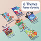 iPlay, iLearn Soft Baby Books 1 Year Old, Babies Animal Cloth Book 6-12 Month, Infant Touch Feel Crinkle Book, Toddler Carseat C