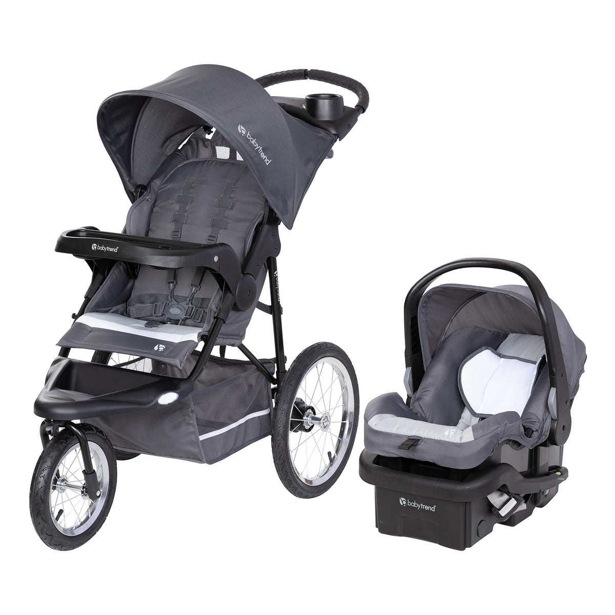 Baby Trend Expedition Jogger Travel System with EZLift Infant Car Seat, Dash Grey