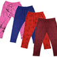 IndiWeaves Girls Combo Pack of Cotton Printed Capri (Pink/Blue/red/Brown_1314 Years) Pack of 4