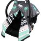 Dear Baby Gear Deluxe Car Seat Canopy - Infant Car Seat Cover - Baby Car Seat Covers - Carseat Canopy for Infant Car Seats - Car