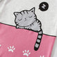 Big Girls Cat Long Sleeve Pajama Sets 100% Cotton Pjs Size 14