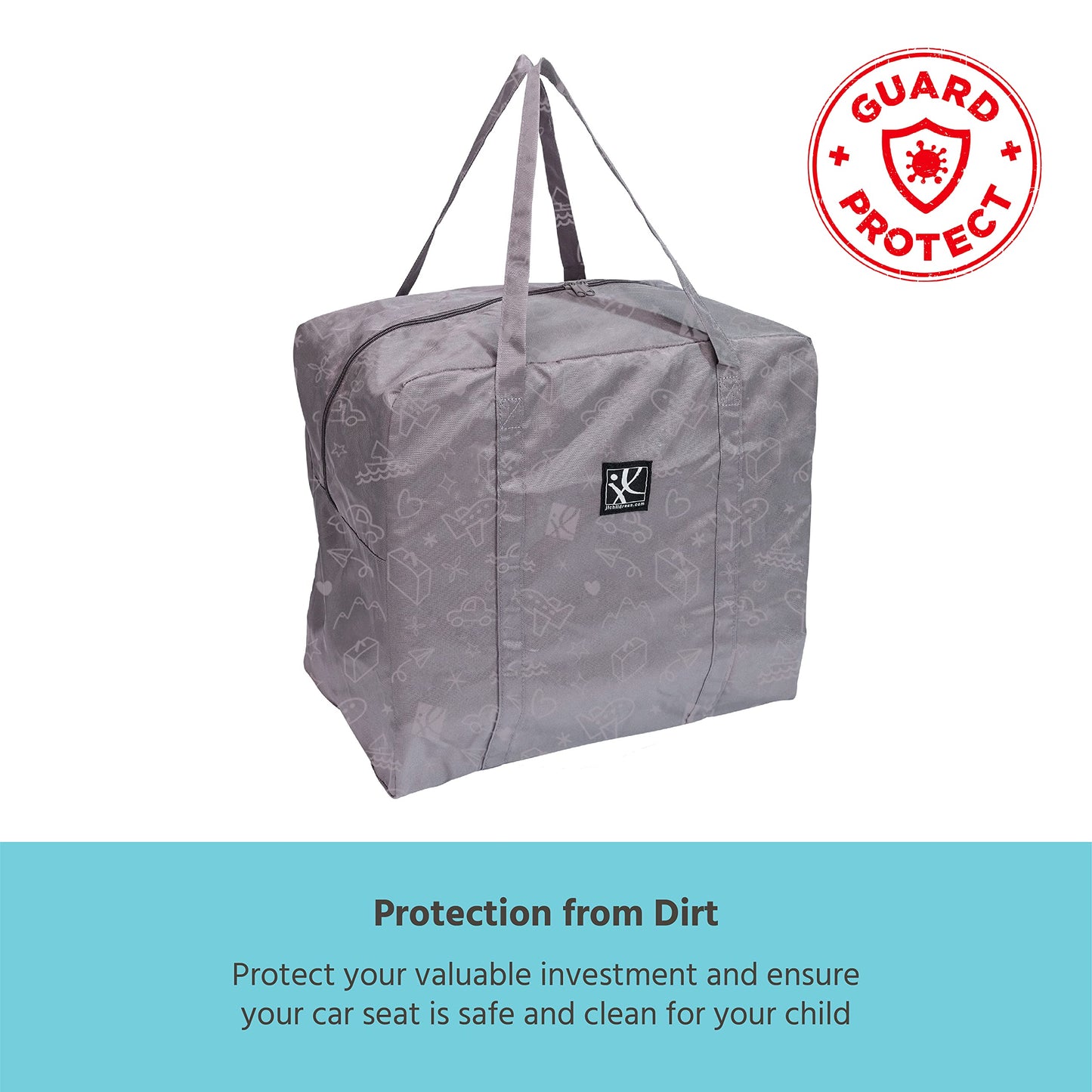 J.L. Childress Deluxe Go-Go Travel Bag For Backless Booster Seats And Compact Strollers - Fits Gb Pockit And Babyzen Yoyo - Boos