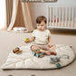 Blissful Diary Baby Play Gym & Activity Mat, Leaf Shaped Baby Play Mat With 6 Detachable Toys, Tummy Time Mat Promote Motor Skil