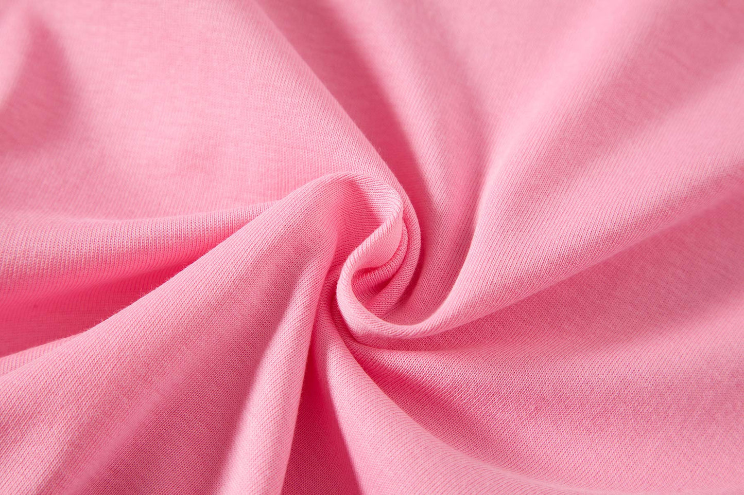 Family Feeling Boys Girls Kids Pajamas Solid Colors 2 Piece Pajama Set Cotton Pink Size 8