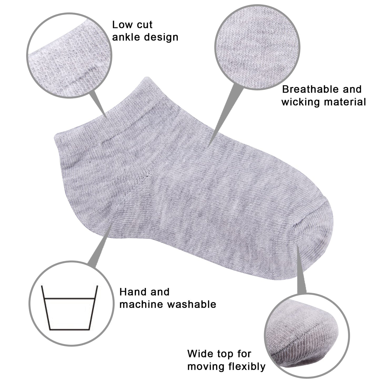 Duufin 25 Pairs Toddler Ankle Socks Low Cut Kids Half Cushion Socks Low Rise Ankle Socks For Boys And Girls, 1-2T