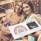 Rainbow Baby Sonogram Picture Frame Countdown Weeks, Pregnancy Announcement Ideas, 4'X3' Ultrasound Photo, Gender Reveal Baby-