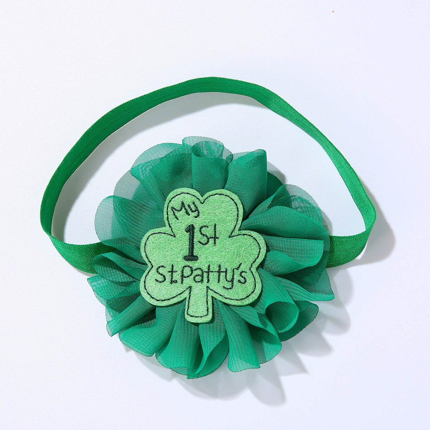 Jiaduo Baby Girls 1St St Patricks Day Headband Bow Infant Green Shamrock Clover Hair Accessories