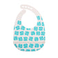 Nuby 2 Pack Adjustable Easy Clean Soft Silicone Bibs With Scoop, Tigers & Squares