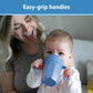 Dr. Brown'S Milestones Cheers 360 Cup Spoutless Transition Cup With Handles For Easy Grip & Leak-Free Learning, Blue, 7Oz/200Ml,