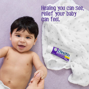 Desitin Maximum Strength Baby Diaper Rash Cream, 40% Zinc Oxide For Treatment, Relief & Prevention, Hypoallergenic, Phthalate- &