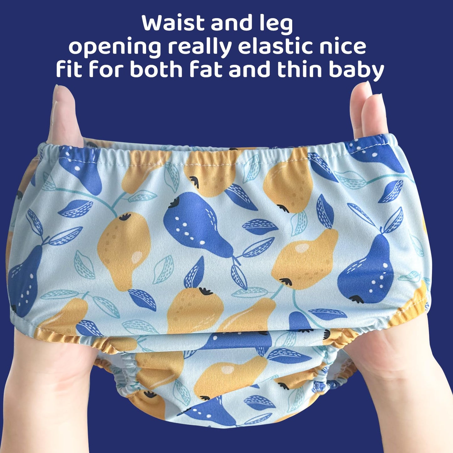 Smulpooti Reusable Rubber Training Pants For Toddlers Plastic Pants Cute Plastic Underwear Covers For Potty Training Waterproof