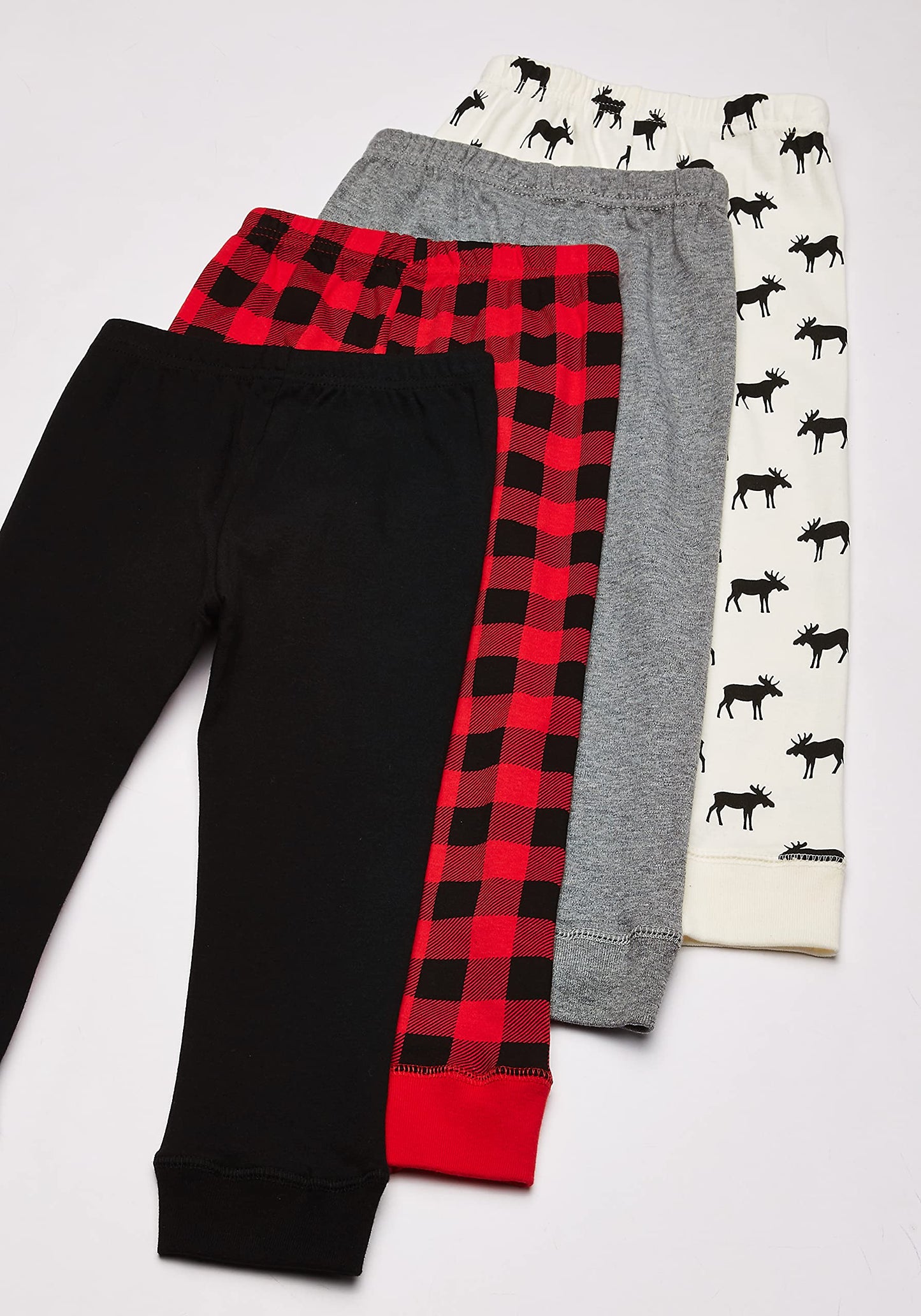 Hudson Baby Unisex Baby Cotton Pants and Leggings Moose, 5 Toddler