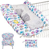 Suessie Shopping Cart Cover And High Chair Cover With Bolster Support Pillow (Owls With Cushion)