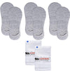 Queery 3 Pairs Unisex Anti Slip No Show Cotton Loafer Socks With Set Of 2 MenS White Handkerchiefs