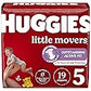 Huggies Size 5 Diapers, Little Movers Baby Diapers, Size 5 (27+ Lbs), 19 Count