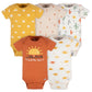 Gerber Unisex Baby 5-Pack Short Sleeve Variety Onesies Bodysuits Southwest 0-3 Months