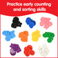 Edx Education - 13832 Large Buttons - Mini Jar - Lacing Activity - Sensory and Fine Motor Skill Development - Math Manipulative