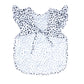 Bapronbaby Flutter Organic Dot Bapron - No Neck Tie Safer Bib For Baby & Toddler - Soft Waterproof Stain Resistant - Machine Was