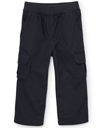 The Children'S Place Baby Boys And Toddler Boys Pull On Cargo Pants, New Navy, 3T