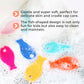 Innobaby Bathin' Smart Silicone Bath Scrub For Babies Toddlers And Adults In Double Sided Sensory Fish Shape, Gently Exfoliate F