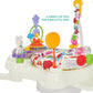 Dream On Me Zany 2-In-1 Baby Activity Center And Bouncer In Elephant Print, Sturdy And Strong Frame, 3 Height Positions, 360 Rot