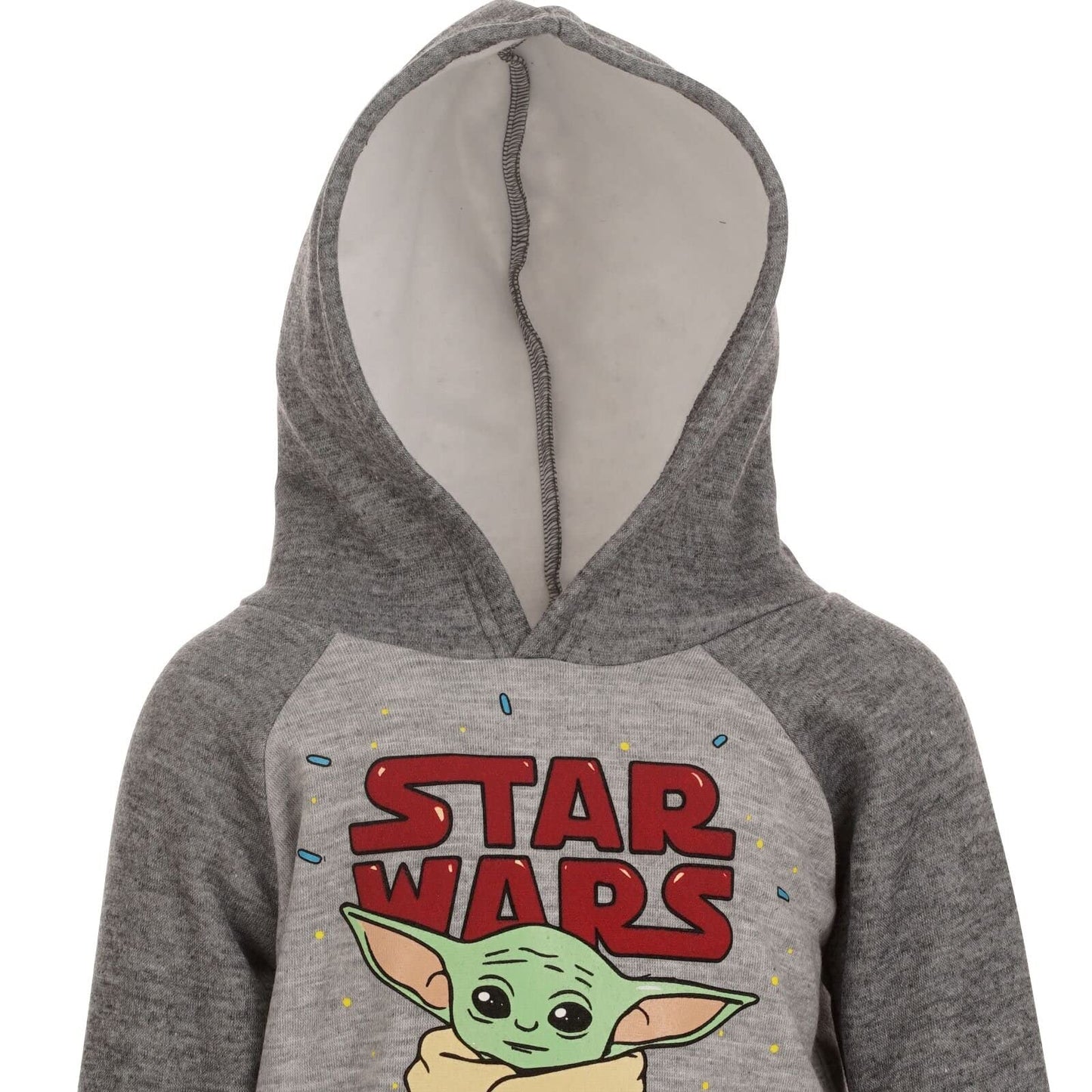 Star Wars The Mandalorian Baby Yoda Big Boys Fleece Hoodie & Pants Gray 18-20