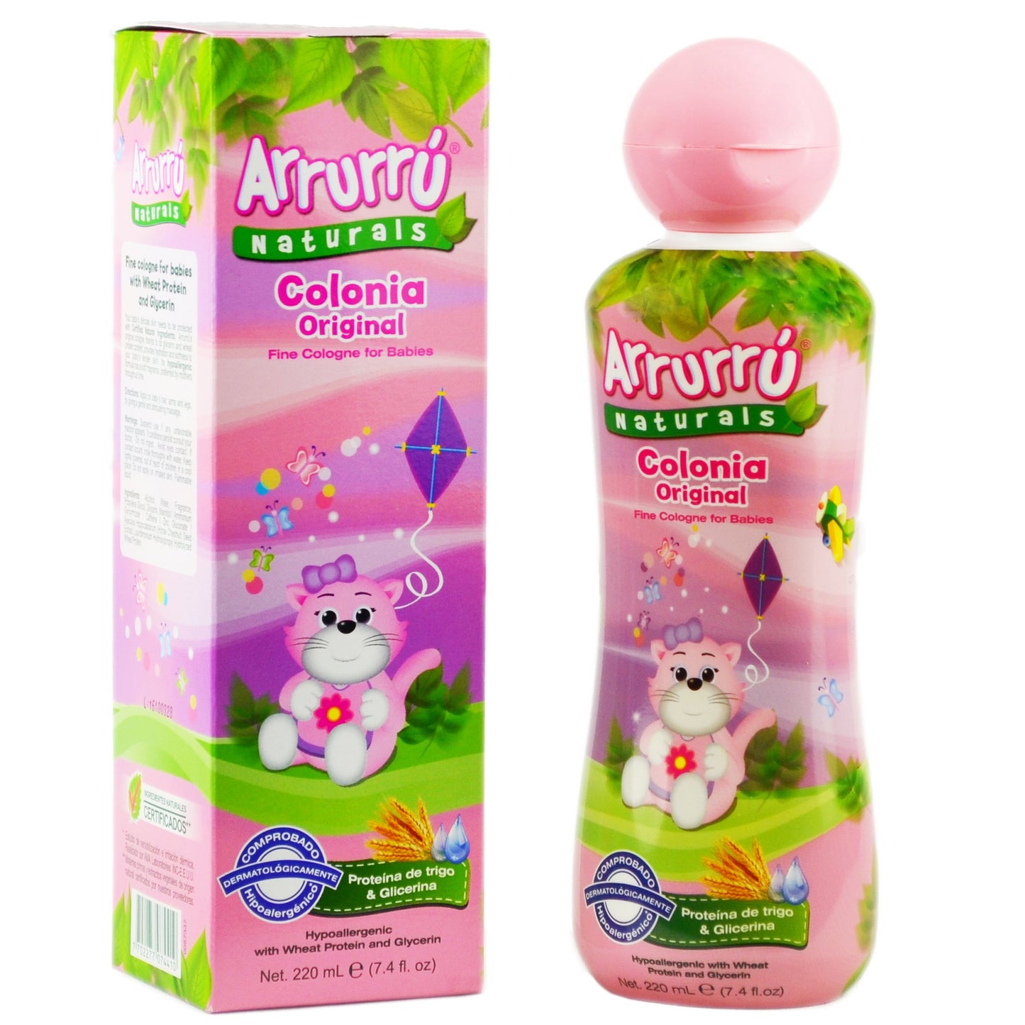 Arrurru Naturals Baby Cologne For Girls / Arrurru Colonia Original Ninas 7.4Oz 220 Ml