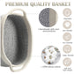 Suttmin 6 Pcs Small Woven Basket 12 X 8 X 5' Cotton Rope Storage Basket Empty Gift Basket Decorative Dog Cat Toy Basket Cute Ov