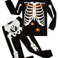 Kikizye Halloween Glow In The Dark Skeleton Sleepwear Baby Boys Girls Long Sleeve Pajamas 100% Cotton Pjs Infant Black Size 18-2