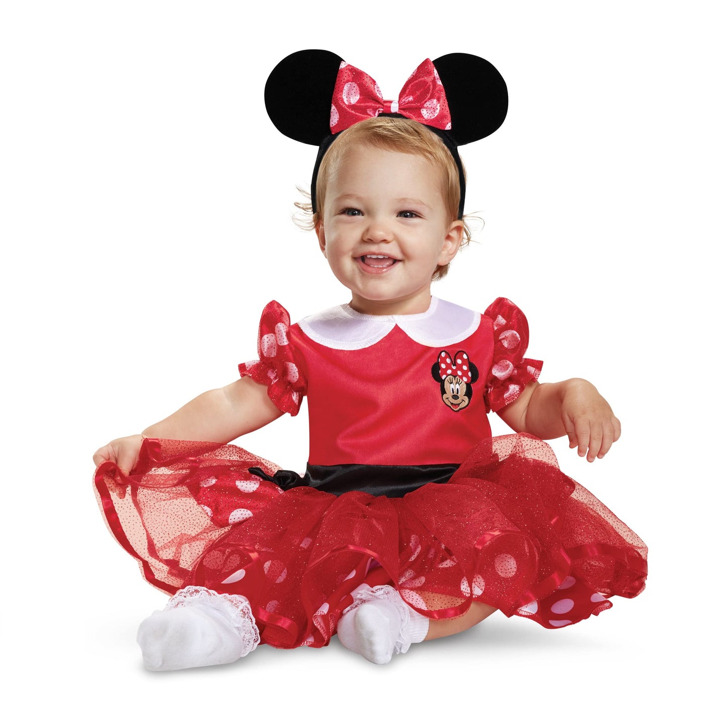 Disguise Disney Minnie Mouse Girls' Costume, Red, Medium/(3T-4T)