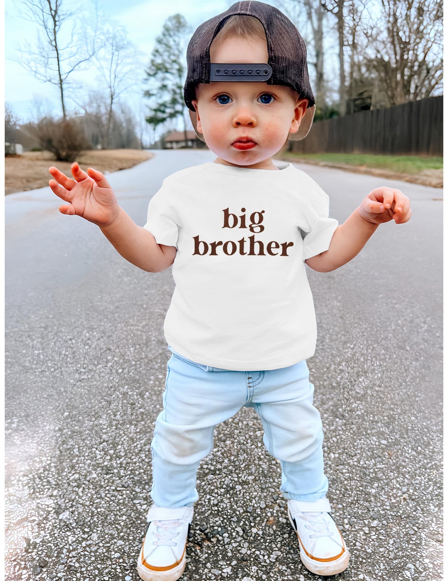 Sanixjoo Big Brother Shirt For Toddler Promoted To Best Big Brother Announcement Baby Boys Summer Short Sleeve Clothes(White,2-3