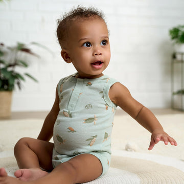 Gerber Baby Boy'S Multi-Pack Sleeveless Onesies Bodysuit, Sea Turtles