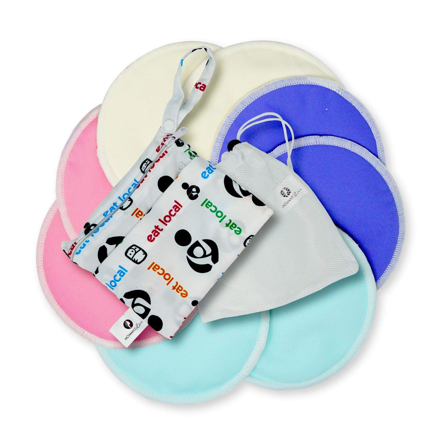 Best Organic Nursing Pads | Washable, Super Soft & Hypoallergenic | 12 Bundle Pack With Daytime And Overnight Protection In One