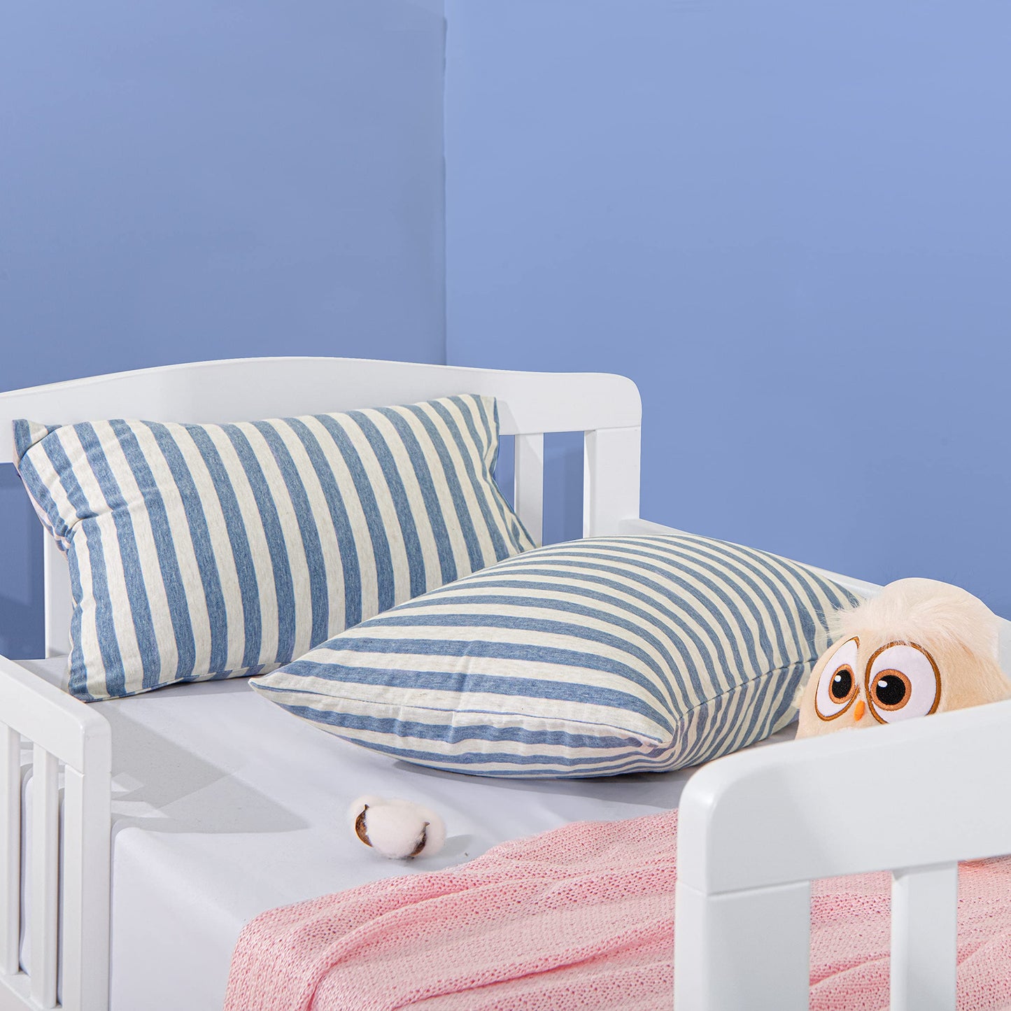 NTBAY Organic Cotton Toddler Pillowcases - Super Soft & Breathable Jersey Cotton Toddler Pillow Cases, 13   x18    Pillow Cases