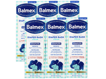 Balmex Diaper Rash Cream - 4 oz, Pack of 6