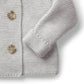 Hope & Henry Layette Grey Baby Sweater With Faux Fur Hood