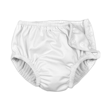 I Play. Baby Toddler Ultimate Reusable Snap Swim Diaper, New White, 3T-4T