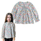 Curipeer Baby Girls Floral Blouse Casual Toddler Cotton Long Sleeve Tops Shirt For Spring 2-3T
