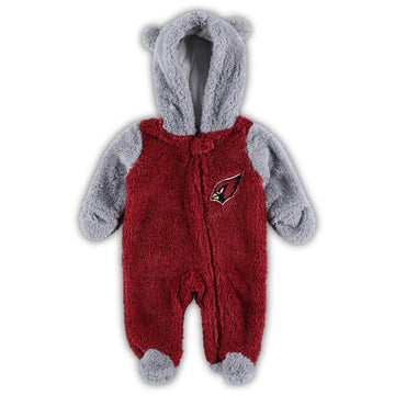 Outerstuff Newborn & Infant College Navy/Gray Seattle Seahawks Game Nap Teddy Fleece Bunting Full-Zip Sleeper