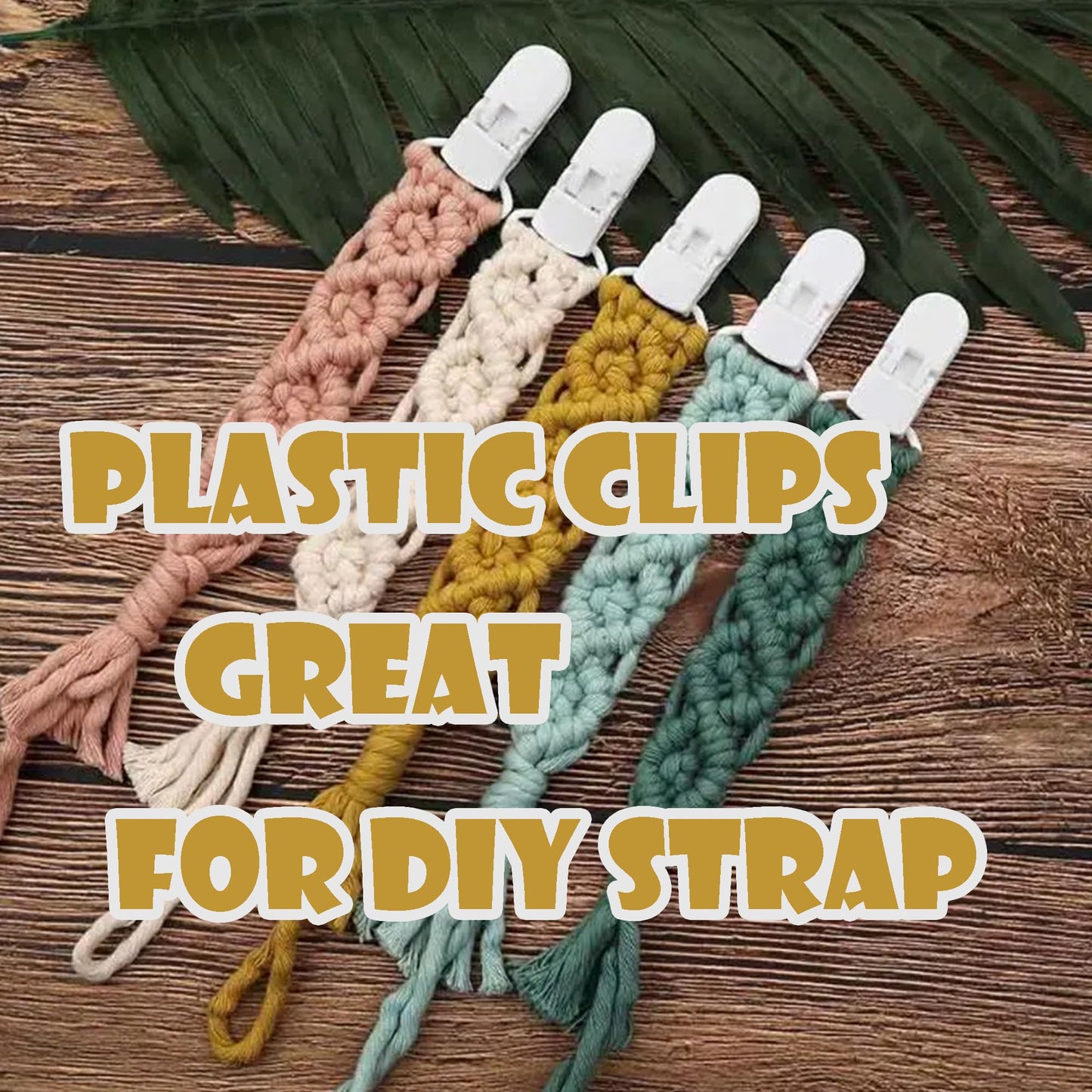 20-Pack Pacifier Clip Replacement Ends - Bpa-Free Plastic Fasteners For Diy Baby Crafts, Sewing Bibs & Blankets Straps (3/4 Inch