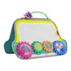 Infantino Busy Board Mirror & Sensory Discovery Toy Boat for Fine Motor Skill Development with Gears, Beads, High Contrast Print