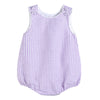 Lil Cactus Baby Boys And Girls Purple Gingham Bubble Romper, 12-18 Months