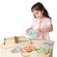 Melissa & Doug Alphabet Wooden Lacing Cards With Double-Sided Panels and Matching Laces - Lacing Toys For Toddlers, Fine Motor S