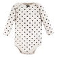 Hudson Baby Unisex Baby Cotton Long-Sleeve Bodysuits, Cinnamon Pink Prints 3-Pack, Preemie